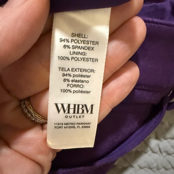 White House Black Market Outlet Purple Women's Skirt - Picture 4 of 5